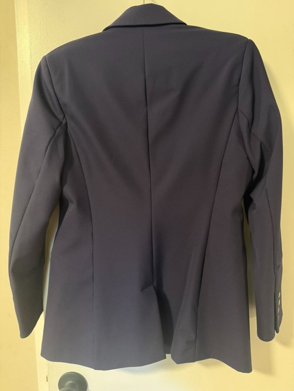 Quince Scuba Convertible Blazer + Fleece Hoodie Insert Bundle-Navy/Heather Grey - Picture 3 of 5